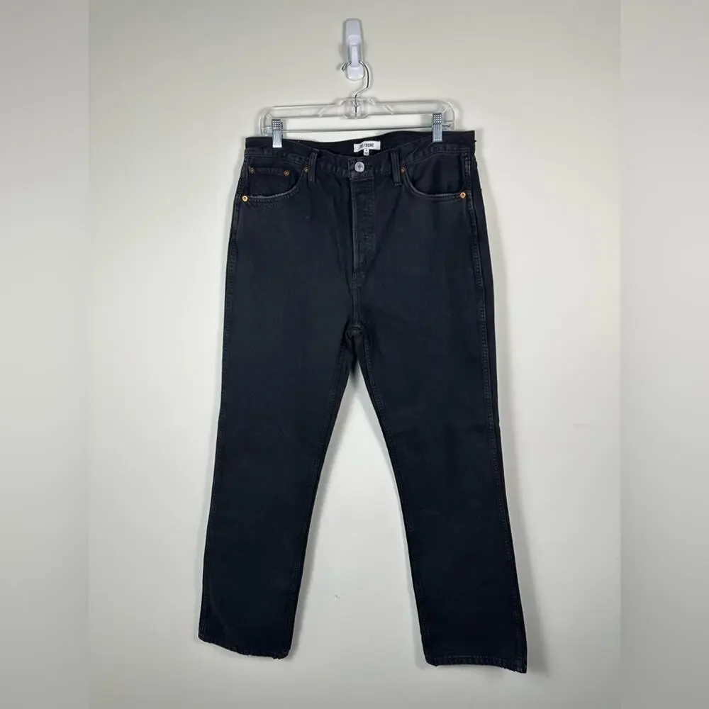 NWT‎ RE/DONE Denim 90’s High Rise Loose in Washed Black Size 31